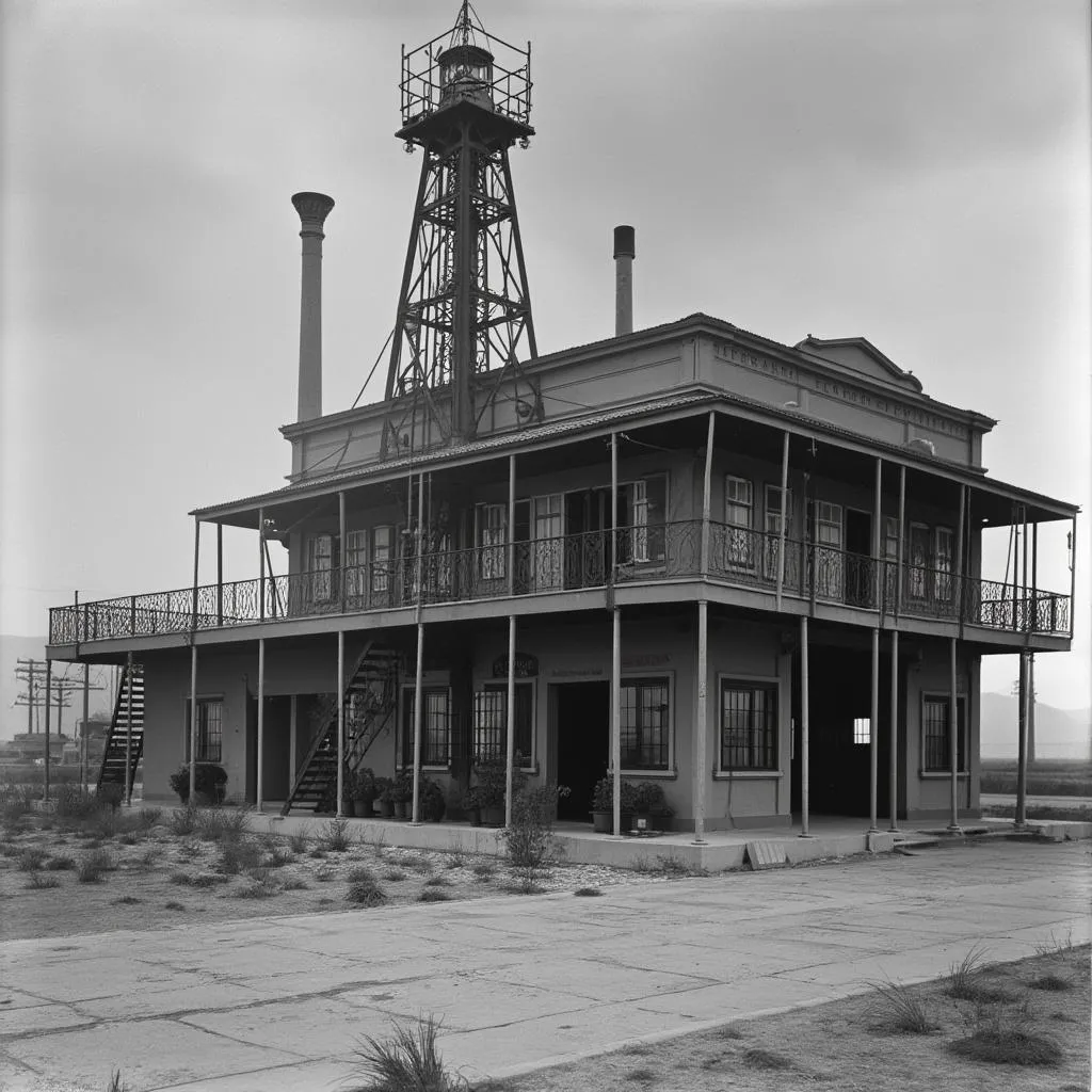 Foto histórica primera estación YPF
